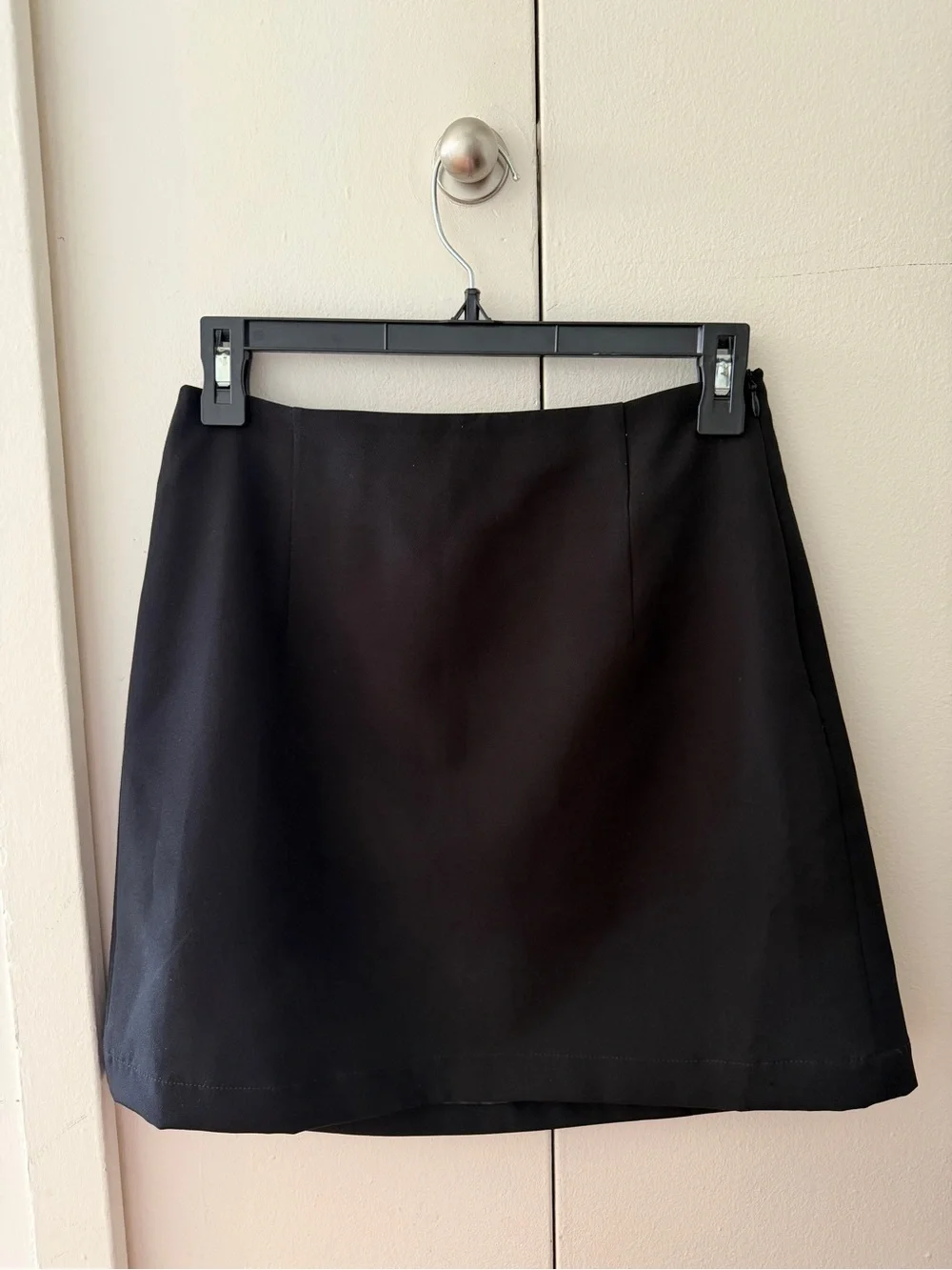 Summer Light/Thin Classic Black A-Line Women's Skirt (Korean Brand)
